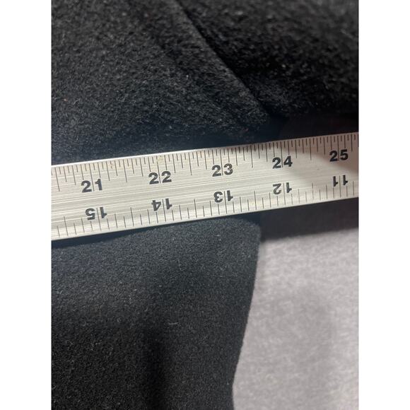 I. Spiewak & Sons Mens Double Breasted Wool Peak Coat Black Size Large - Picture 13 of 14